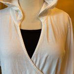 Pro Spirit  Cream Hooded Wrap Top Photo 3