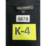 Kathy Ireland Womans Long Sleeve Open Front Cardigan Sweater XL Black Sweater Photo 2