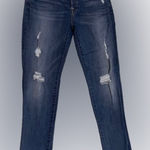 7 For All Mankind Josephina Skinny Boyfriend Distressed Jeans Size 27 Photo 0
