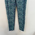 J. McLaughlin  Rhonda Leggings Medium NWT $128 Stretch Catalina Blue Geo Chevron Photo 3