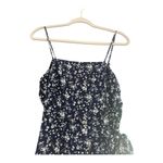 Altar'd State Altar’d State Navy Blue Floral Wrap Waist Mini Dress // Size Medium Photo 2