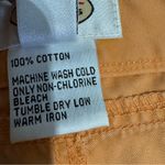 Talbots Women Warm Orange A-Line Zippered Skirt Size 14 100% Cotton Photo 8