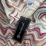 💝JUST POLLY psychedelic marble button ribbed long sleeve shirt💝 Size L Photo 1