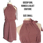 Romeo + Juliet Couture Romeo and Juliet Gossip Girl Orange Red Halter Blouson Dress Size Small Photo 1