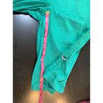 Chico's  1 Linen Blend Bermuda Shorts Women's‎ Small Kelly Green Roll Tab Hem Prep Photo 10