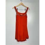 Moulinette Soeurs  Mini Embroidered Jeweled Orange Dress Size 2‎ Photo 2