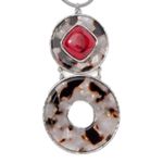 Chico's  RED TORTOISE POP NOSZ CONVERTIBLE NECKLACE Photo 1