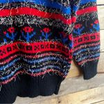 Western Connection Multi Color Eyelash‎ Sweater Size Small Black Photo 5