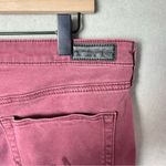 AG Adriano Goldschmied The Abbey Mid Rise Super Skinny Ankle Jeans 32R Dark Red Photo 6