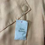 NWT Vntg 80s Barrie Pace LTD Peach Linen Blend Midi Dress Cocktail Workwear Sz M Orange Size M Photo 5