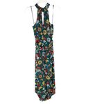 Anthropologie Geneva Halter Wide Leg Floral Jumpsuit Green Size XS Photo 6