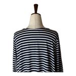 Mott50 Shirt Women Medium Blue White Striped UPF 50 Sun Shirt Tee Gorpcore Blue Photo 3