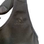 Adidas  Black Side Cut Out Racerback Mesh Athletic Gym Sports Bra Women Sz M Photo 3