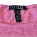 Lauren Ralph Lauren hot pink long sleeve top with ruffle hem Photo 1