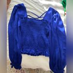 Pants Store Smocked Puff Sleeve Top – Size M Blue Size M Photo 1
