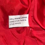 wilson's leather Wilsons • Vtg. Red Leather Long Lapels Batwing 2-Button Lined 80s/90s Women’s S Photo 6