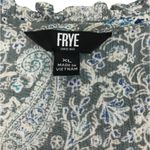 Frye  Floral Tassel Tie Gauze Blouse-Tunic Sz XL Country Cottage Cowgirl Boho Y2K Photo 8