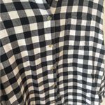 Riders By Lee Vintage Authentic Riders Jeanswear Women’s Flannel L Black White Button-Up Shirt Photo 2
