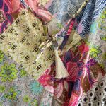 Victoria's Secret  Pink Green Blue Mixed Print Patchwork Swim Cover Up Tunic Small Photo 6