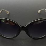 Michael Kors MICHAEL  Carolina Black Cat-eye Oval Oversized Women’s Sunglasses Photo 2
