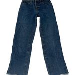 Brandy Melville Small High Waisted Straight Leg Jeans Medium Blue Photo 0