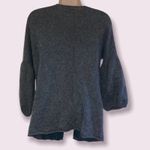 Velvet by Graham & Spencer Gray Cashmere Tie Cardigan with Glitter Lapels Photo 3