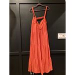 SIMKHAI Mirabelle orange Crinkled organic cotton gauze maxi dress M Size M Photo 5