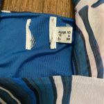 Princess Polly Womens Halter Top Size 6 Bust 36” Blue Purple White Swirl Mesh Photo 1