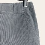 Proenza Schouler for Target Navy White Pinstripe Bermuda Shorts Size 7 Blue Photo 1