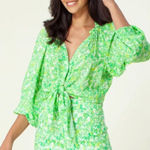 Hale Bob NWT  Womens Green Clover Top Size M Photo 0