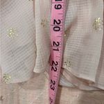 Vince Camuto  Foil Dot Smock waist top in Summer‎ Rose size Medium NWT Photo 7