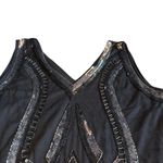 Gatsby Lady London Black Sequin Shift Dress Mini Length Flapper 1920s Size 12 Photo 4