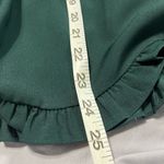 Madewell Stanza Ruffle-Hem Green Top Size XXL Photo 6