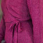 Anthropologie Daily Practice BY Raspberry Belted Knit Maxi Dress Size Medium Photo 1