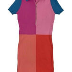Dee Elly  women’s dress large colorblock knit short sleeve bodycon Photo 0