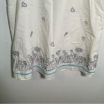 Loft Vintage  Skirt White Embroidered Cafe Pattern 8 Photo 2