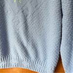 •Vintage floral embroidered knit sweater• Size M Blue Size M Photo 2