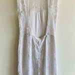 Free People NWT  White Lace High Neck Backless Mini Dress - Medium Photo 3