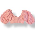 MINKPINK NWT Geneva Textured Crop Top in Rose Size S Boho Photo 4