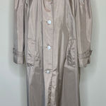 Vintage 80s Taupe Trench Coat ? Rain Jacket Sz 16 Large XL Tan Photo 0