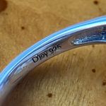 White Buffalo Turquoise Sterling Silver Feather Ring Size 7 Black Photo 6