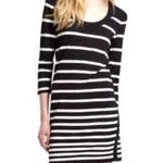 Rag and Bone Striped Knit Bodycon Mini Dress S Black & White Photo 0