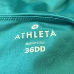 Athleta  903763 Womens Ruched Racerback Bra Tank‎ Top Size 36DD Teal Stretch Yoga Photo 2