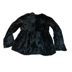 J.Jill black velvet jacket with chiffon neckline Photo 3