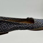 Lucky Brand Dexie Blue and Cream Textile Espadrilles Flat slip on shoes size 8 Photo 2