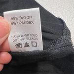 White Birch Black Short Sleeve V Neck Crochet T-Shirt  Size Medium EUC Photo 4