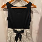 The Limited Adorable classic black white bow pleated skirt dress minimalist angel baby Photo 8