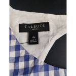 Talbots Talbot Women's Blue/White Dress/Knee Length Size 4P SKU 2961 Photo 2