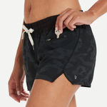 Vuori  Clementine Running Athletic Workout Shorts Black Camo Photo 0