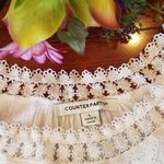 Counterparts  White Flowy Cold Shoulder Top Size XL Photo 4